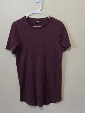Asos Burgundy Waffle Knit Tshirt